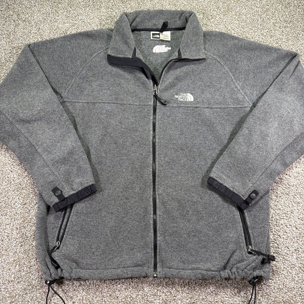The North Face Dark Heather Gray Zip-Up Sweater Jacket Size XL